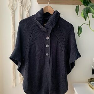 Topshop Poncho with Turtleneck